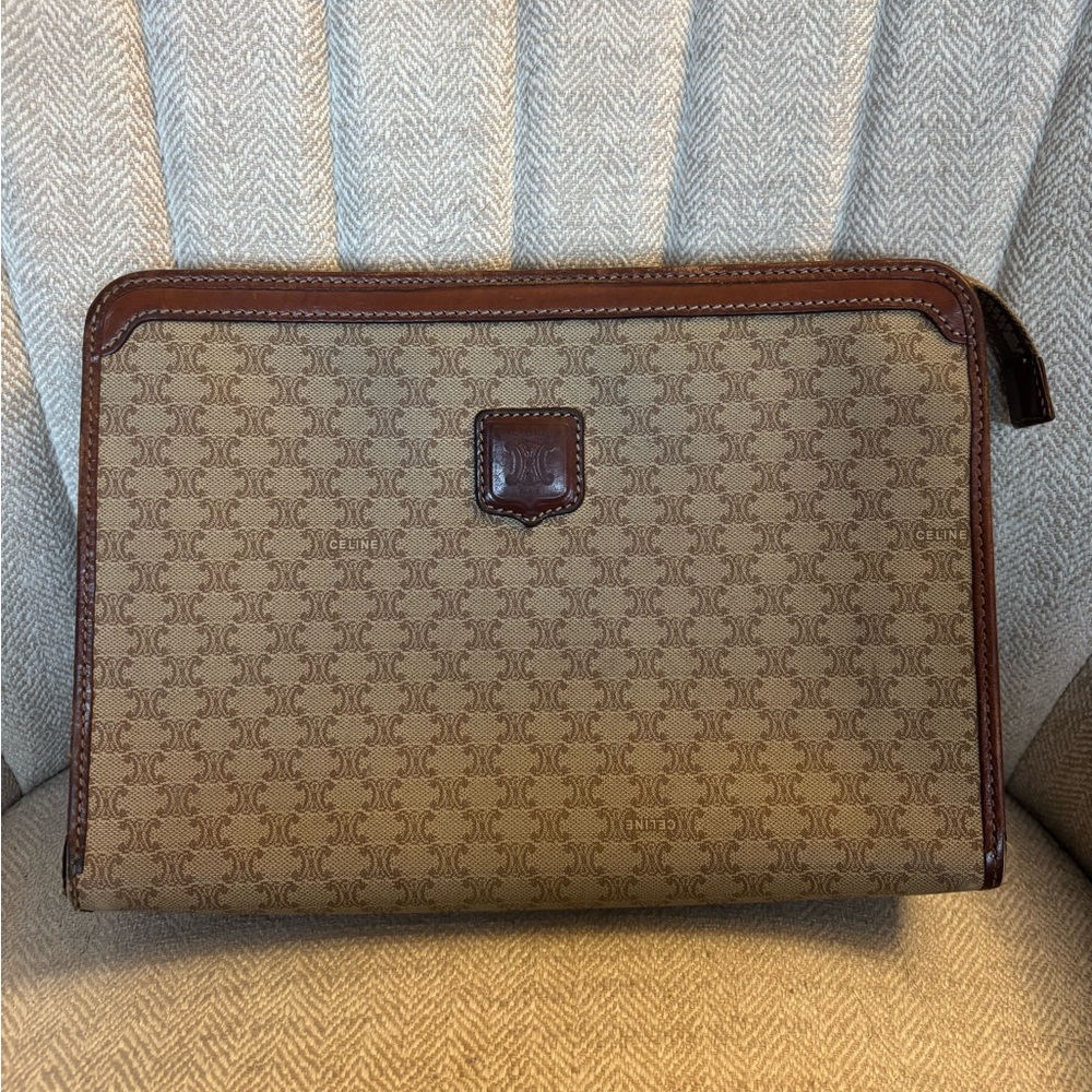 Vintage Celine Toiletry Makeup Pouch